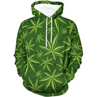 Can.nab.is We.ed Mari.ju.ana Lea.ves Hoodie 3D Oversize — Sweats à capuche pour hommes