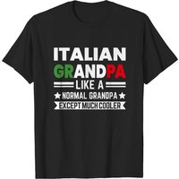 Mens Italian Grandpa Italy Flag T-Shirt