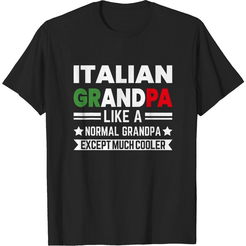 T-shirt pour hommes Grandpa Italien Drapeau d'Italie — T-shirts pour hommes