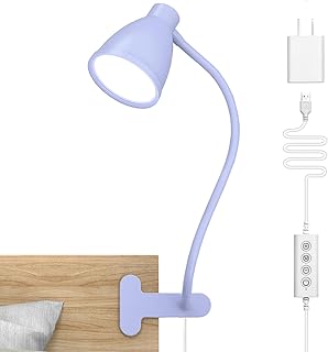 Lampe de Bureau BOHON avec Pince, 5 Couleurs, 10 Niveaux de Luminosité — Lampe de bureau menée