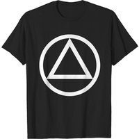 T-shirt Circle et Triangle de la Récupération pour Hommes — T-shirts pour hommes