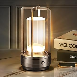 Lampe de bureau LED sans fil portable avec contrôle tactile et gradation — Lampe de bureau menée