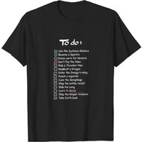 T-shirt pour hommes DCVZTEA Mass Effect Commanders To Do List — T-shirts pour hommes