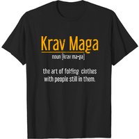 Art Of Folding Clothes With People Still In Them Krav Maga T-Shirt — Mens T Shirts