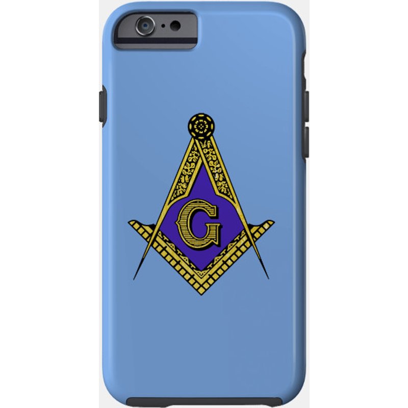Coque de téléphone Freemason Blue pour iPhone — Coque de téléphone