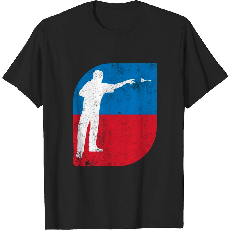 Darts Sport T Shirt for Men - Black
