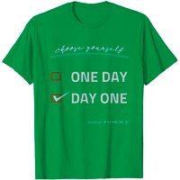 T-Shirt pour hommes One Day Or Day One en noir — T-shirts pour hommes
