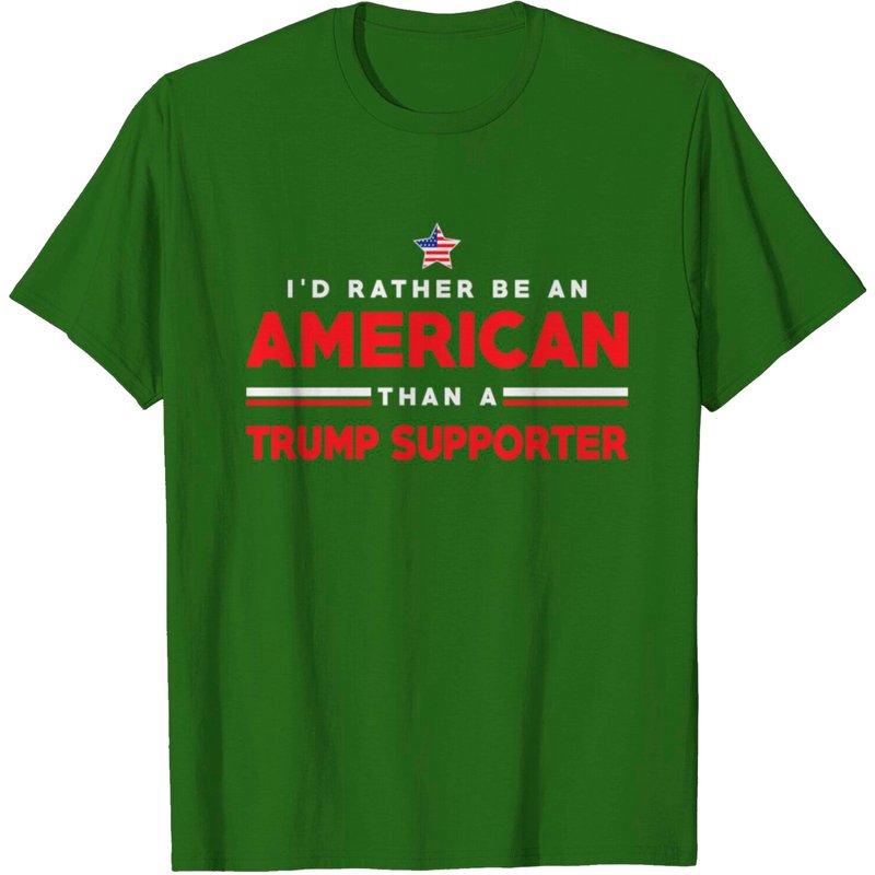 T-Shirt I'd Rather Be An American pour hommes — T-shirts pour hommes
