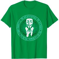 Anonymous Seal T Shirt for Men in Black