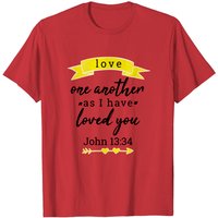 T-Shirt Design Chrétien John 13 34 pour Hommes — T-shirts pour hommes