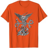 T-shirt St Michael Protect As pour hommes en noir — T-shirts pour hommes
