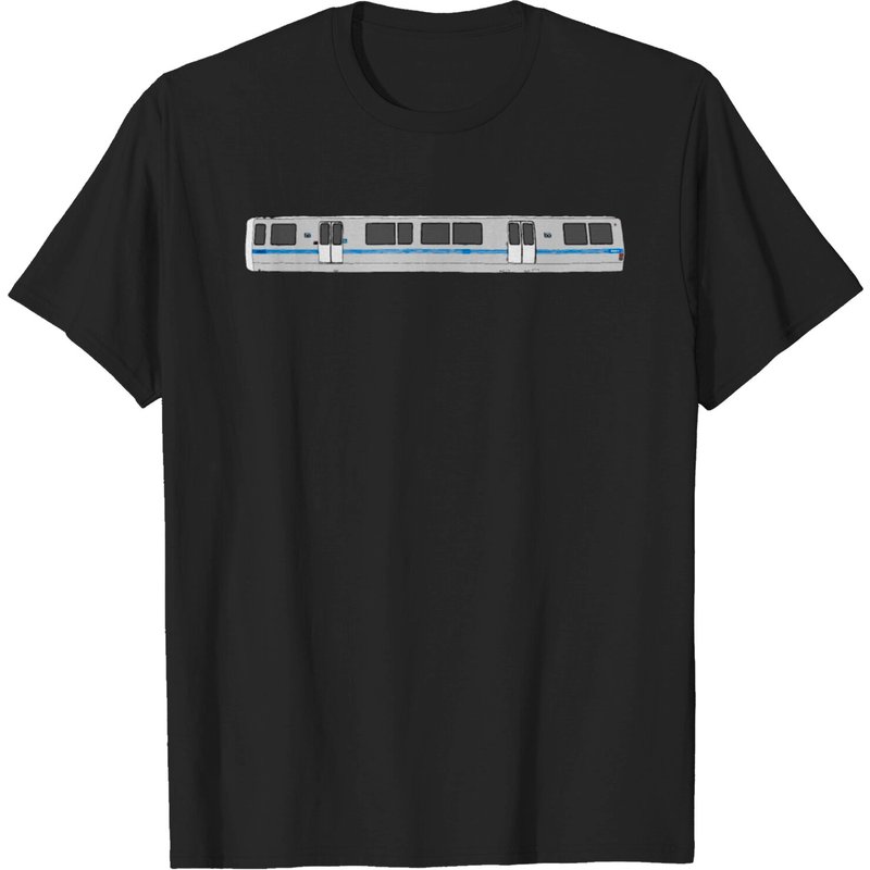T-shirt Bart Train Exterior pour hommes en noir — T-shirts pour hommes