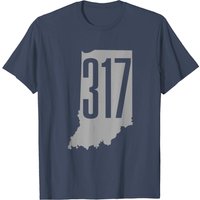317 Area Code Indiana Indianapolis Men's T-Shirt