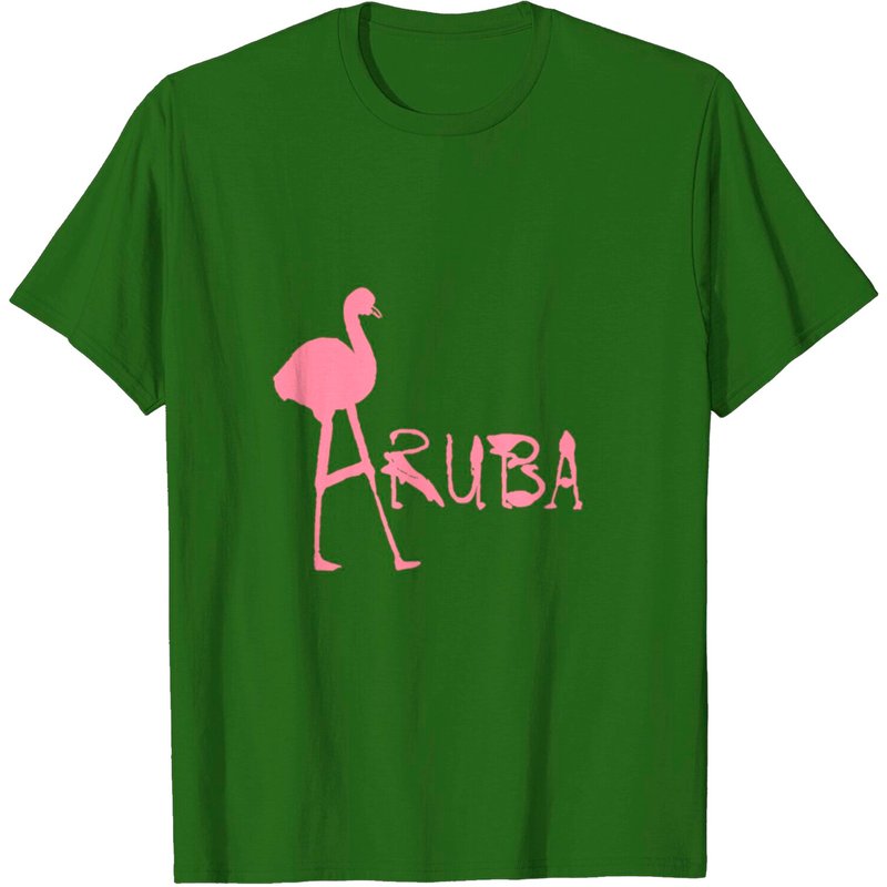 T-Shirt Flamingo Aruba pour Hommes - Noir — T-shirts pour hommes