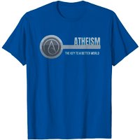 T-Shirt Athéisme pour Hommes en Noir