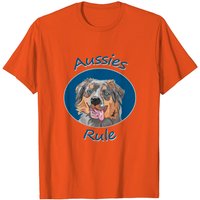 Aussies Rule Men's Black T-Shirt