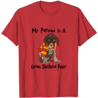 T-shirt drôle de Pointer allemand, mon Patronus est un GSP