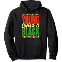 Hoodie Afro-Américain Mois de l'Histoire des Noirs Jeune Doué et Noir — Sweats à capuche pour hommes