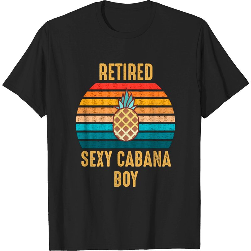 T-shirt pour hommes Retired Sexy Cabana Boy Pool Party — T-shirts pour hommes