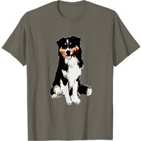 T-shirt Australian Shepherd pour hommes en noir — T-shirts pour hommes