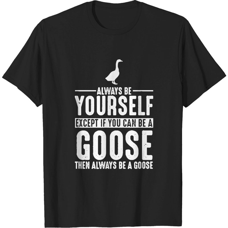 T-shirt Homme Goose Always Be Yourself en Noir — T-shirts pour hommes