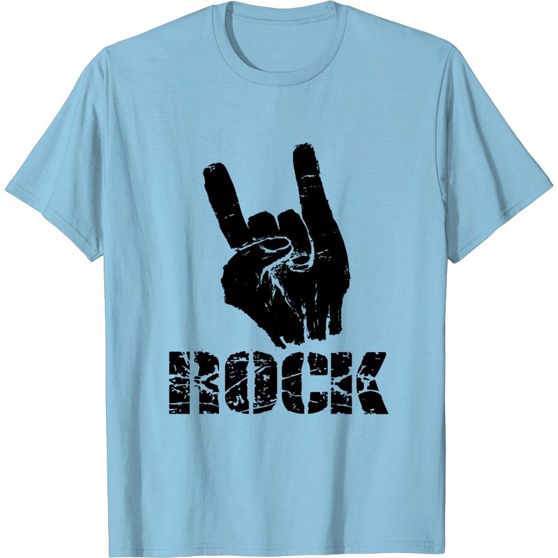 T-shirt Born To Be Rock Star - Main Cornue - Tee pour Hommes