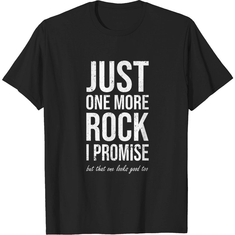 T-shirt Rockhounds Gear Just One More Rock pour hommes — T-shirts pour hommes