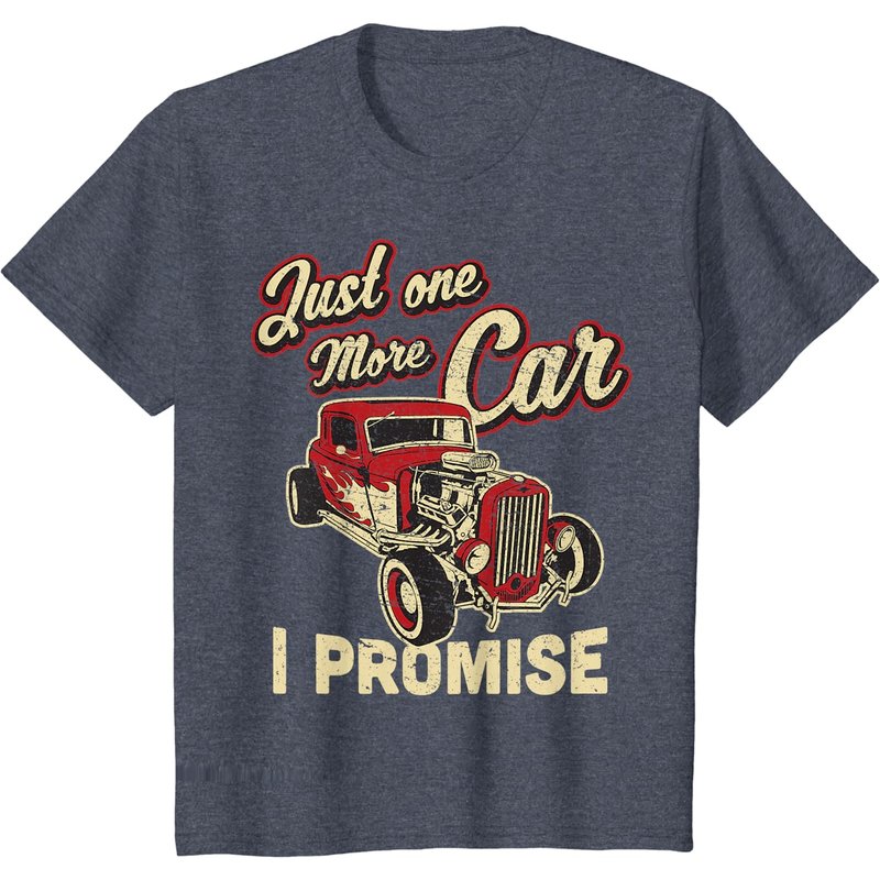 T-shirt Vintage Fan de Voiture Just One More Car I Promise pour Hommes
