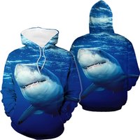 Hoodie 3D Animal Requin Océan Bleu pour Enfants — Sweats à capuche pour hommes