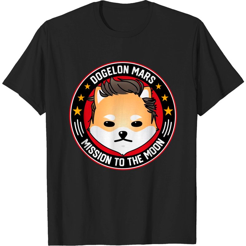 T-shirt Crypto Meme Dogelon Mars Mission To The Moon pour hommes — T-shirts pour hommes