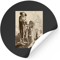 Autocollant Illustration de Sorcier Vintage — Autocollants et stickers