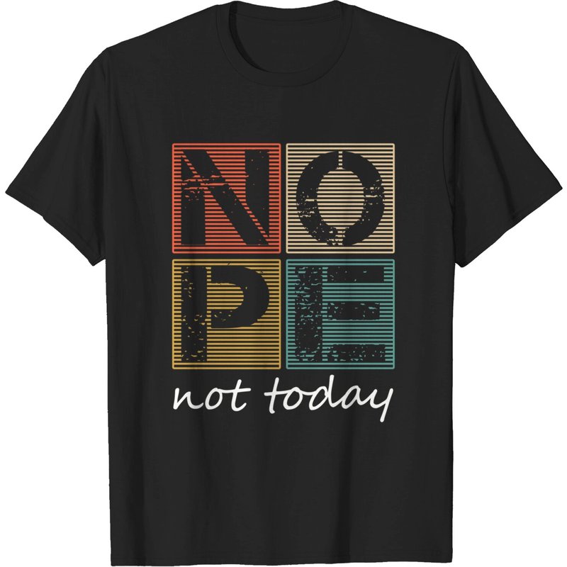 T-shirt graphique vintage Nope Not Today pour hommes — T-shirts pour hommes