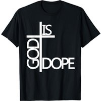 T-shirt God Is Dope pour hommes en noir — T-shirts pour hommes