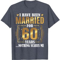 T-shirt 60e anniversaire de mariage - J'ai été marié pendant 60 ans — T-shirts pour hommes