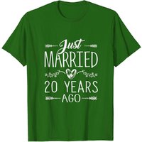 T-shirt Just Married 20 Years Ago 20e anniversaire de mariage — T-shirts pour hommes