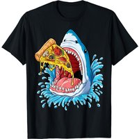 T-Shirt Pizza Mangeur de Requin pour Enfants et Garçons