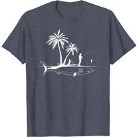 Shark Fisherman Fishing T-shirt for Men — Mens T Shirts
