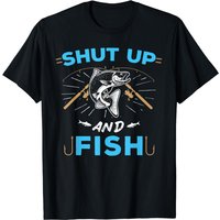 T-shirt Shut Up Shut Up And Fish pour hommes — T-shirts pour hommes