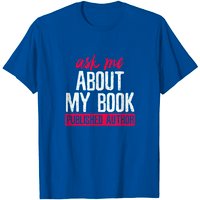 T-shirt pour hommes « Demandez-moi à propos de mon livre » — T-shirts pour hommes