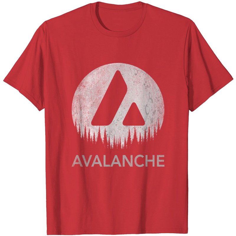 T-shirt Hodl de Jeton Crypto Avalanche AVAX Coin Moon pour Hommes — T-shirts pour hommes