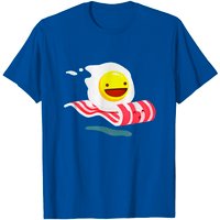 T-shirt Bacon et Oeuf pour Hommes en Noir — T-shirts pour hommes