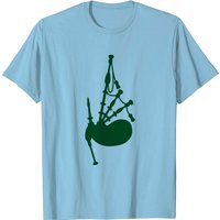 Bagpipe T Shirt for Men in Black — Mens T Shirts