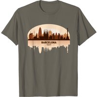 T-Shirt Barcelona pour hommes - Noir