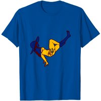 T-Shirt pour Hommes avec le Drapeau Bajan de Barbados