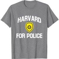 T-Shirt Harvard Police pour hommes en noir