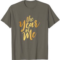 T-shirt The Year Of Me-Gold pour hommes en noir — T-shirts pour hommes