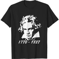 Beethoven Vintage T Shirt for Men - Black