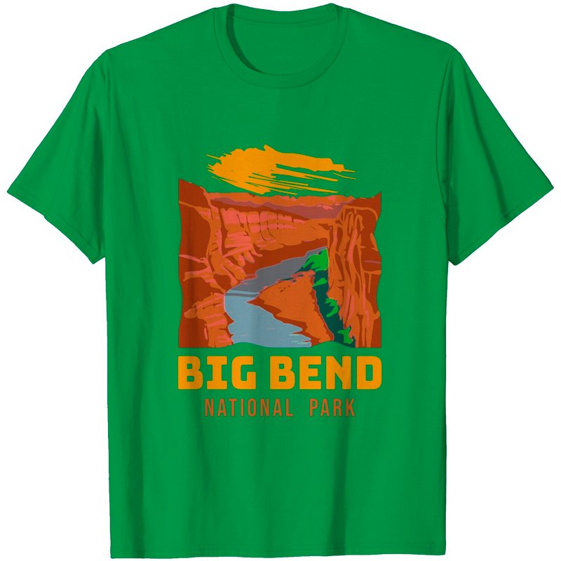 Big Bend National Park Graphic Design T-Shirt for Men — Mens T Shirts