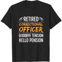 T-shirt humoristique de retraite pour agent correctionnel 2022
