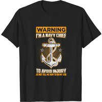 T-Shirt pour hommes Officier de marine en chef vétéran militaire — T-shirts pour hommes